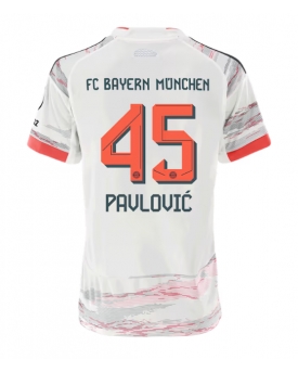 Billige Fotballdrakt Bayern Munich Aleksandar Pavlovic #45 Replika Bortedrakt Dame 2025-26 Kortermet Billige Fotballdrakt Bayern Munich Aleksandar Pavlovic #45 Replika Bortedrakt Dame 2025-26 Kortermet